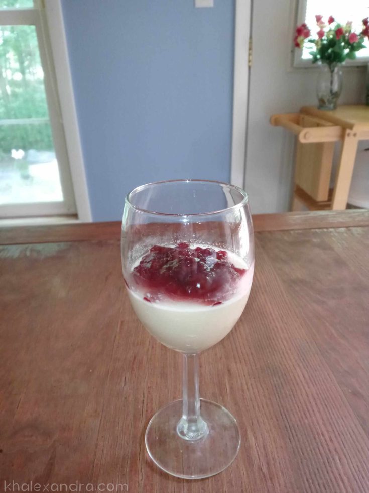 Lingonberry Panna Cotta