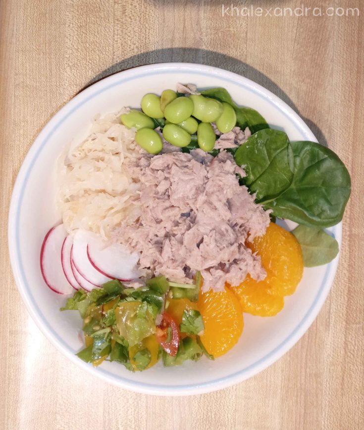 Lemon Pepper Tuna Poke Bowl