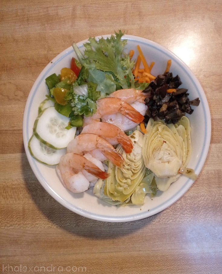 Shrimp and Artichoke Poke Bowl