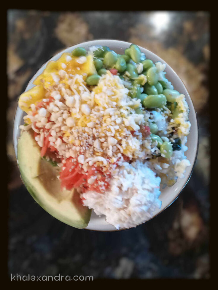 Crab Salad Poke Bowl